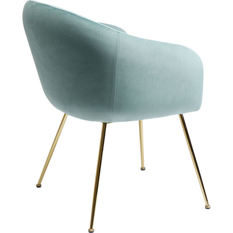 Chair with Armrest Lorena Turquoise